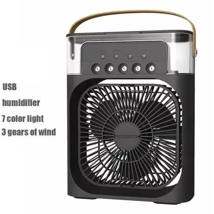 Nuevo ventilador 3 en 1, aire acondicionado, Mini enfriador de aire para el hogar, luz LED nocturna, humidificador portátil, ventilador de ajuste de aire