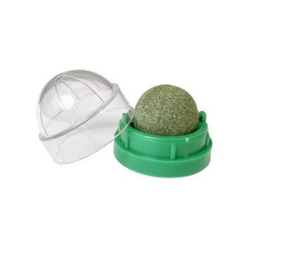 Bola adhesiva de pared de gato con hierba gatera Natural, rascadores de juguete, golosinas, elimina bolas naturales saludables para promover la digestión, aperitivos de hierba para