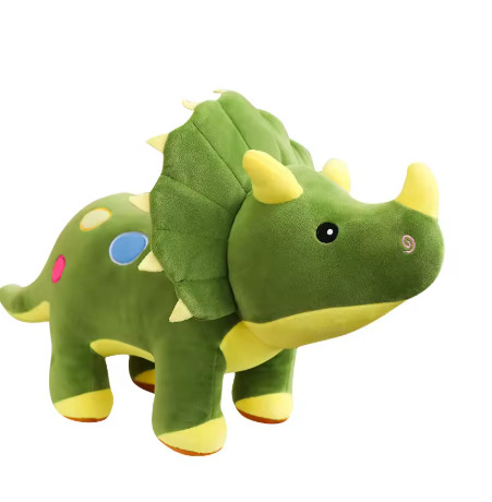 Creativo grande peluche suave Triceratops Stegosaurus juguete de peluche dinosaurio muñeca juguete de peluche niños dinosaurios juguete regalos de cumpleaños