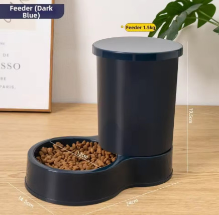 Alimentador automático para mascotas de 800mL, gran capacidad, 2 estilos, dispensador de agua para perros y gatos, juego de comedero, tazón de comida integrado de plástico para mas