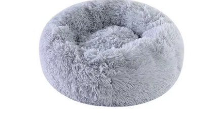 Cama suave para Gato, almohadilla de felpa cálida de piel sintética para perro, cama tranquila, cama redonda de Donut, cómoda para dormir, lavable para perros y gatos pequeños y me