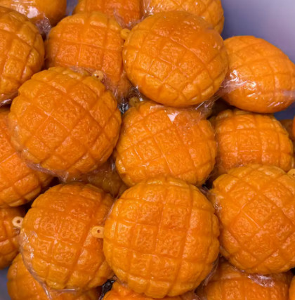Juguete Antiestrés Creativo con Forma de Bollo de Piña Simulado, Juguete Antiestrés Musical para Hacer en Casa, Juguete de Goma Suave para Apretar