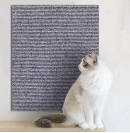 Alfombra autoadhesiva para rascar gatos, alfombra recortable para gatos, alfombra para rascar gatos, pared de esquina, Protector de muebles para sofá y rascar DIY