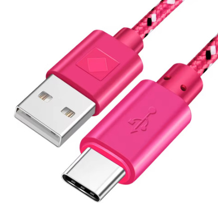Cable USB tipo C trenzado de nailon OLAF, 1M, 2M, 3M, sincronización de datos, Cable USB C de carga rápida para Samsung S9 S10 Xiaomi mi9 mi8 Huawei tipo c