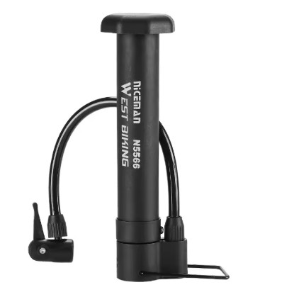 WEST BIKING-bomba de bicicleta de montaña, bomba de aire Manual de 80 PSI, inflador de neumáticos de globo, válvula Schrader, bomba de suelo, accesorios de ciclismo