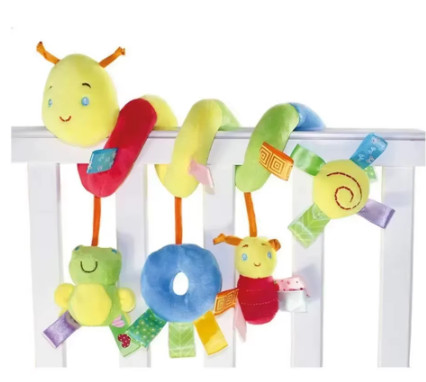 Sonajeros colgantes para cuna de bebé, juguete para asiento de coche, móviles suaves, cochecito, cuna, juguete en espiral, cochecito, muñecas colgantes para bebés, regalo para rec
