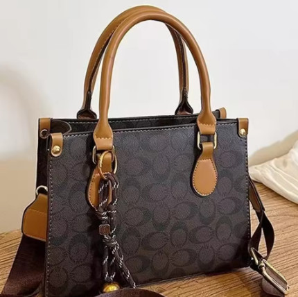 Nuevo bolso de mujer versátil de moda 2025 con gran capacidad y alta calidad, bolso de mano Retro Vintage con flores