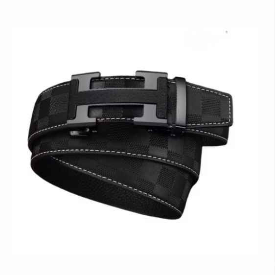 Cinturón de lujo para hombre Cinturón de cuero genuino Hebilla de aleación, cinturón con hebilla automática, cinturones de diseñador para hombre, regalos para hombre