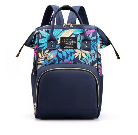 Mochila para mamá, mochilas de hombro para mujer, gran capacidad, bolsas de lactancia para mamá y bebé, mochila estampada a la moda para mujer al aire libre