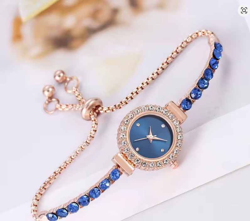 Reloj de cuarzo analógico para mujer, pulsera de esfera pequeña, exquisita, a la moda, caja no incluida